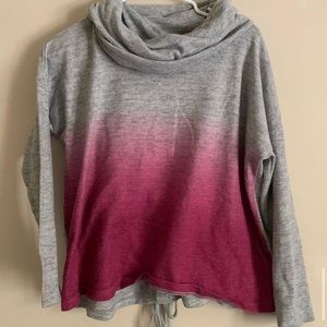 Grey Pink Ombré Throwover